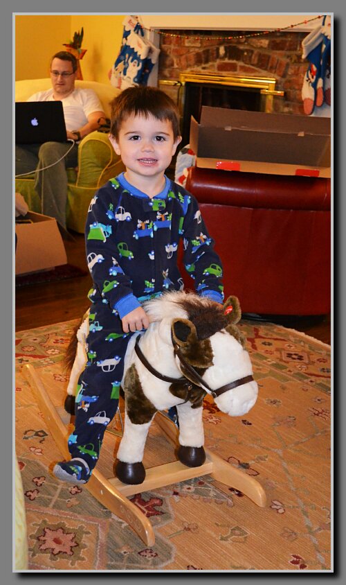 Cam on horse